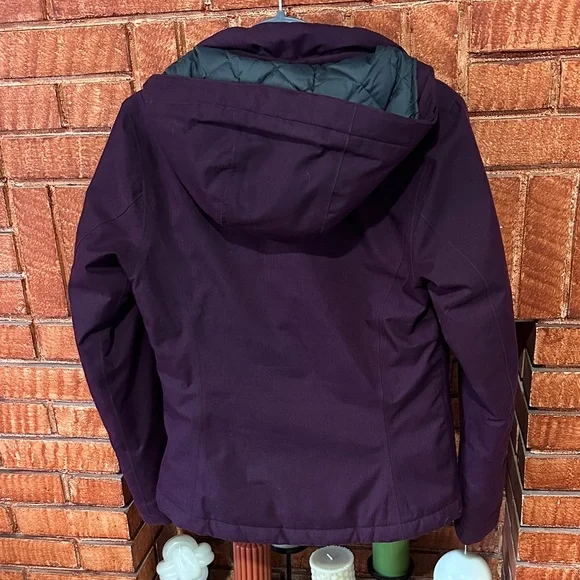Eddie Bauer women's small dark purple Weatheredge down parka jacket EB650 - Picture 8 of 13